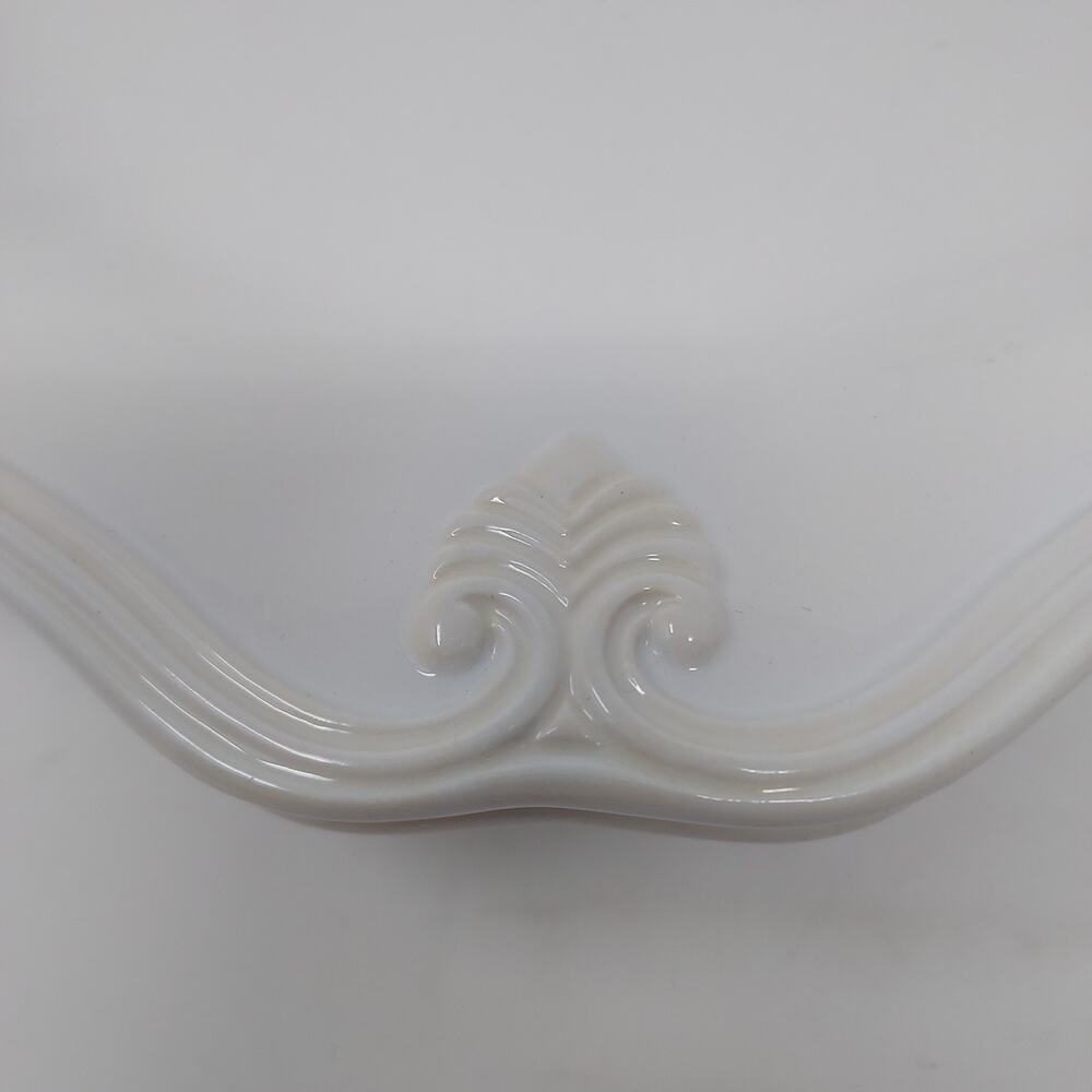 Lenox Butlers Pantry Gourmet Dinner Plate 12" Set of 2 Ivory Scroll Made Italy - Picture 6 of 9